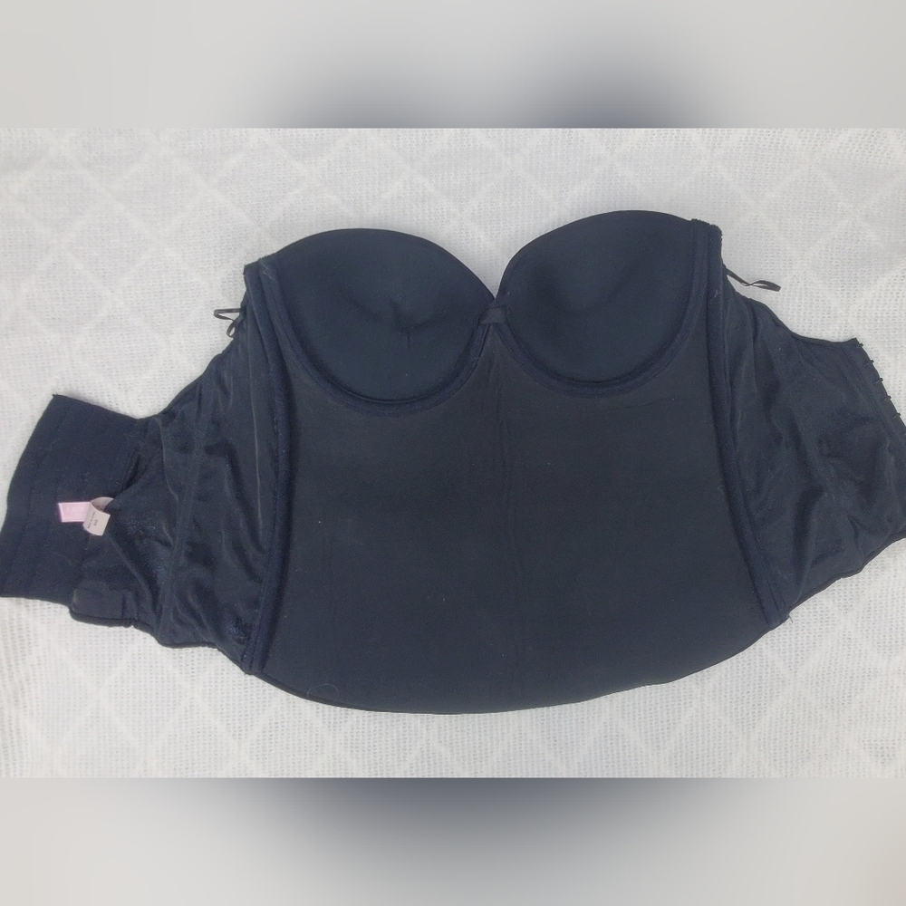 Victoria's Secret straplesd Black bustier‎ corset size 36B - Picture 7 of 15